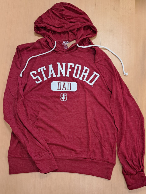 Stanford Dad Long Sleeve Shirt with Hood and Pocket! (Triblend)