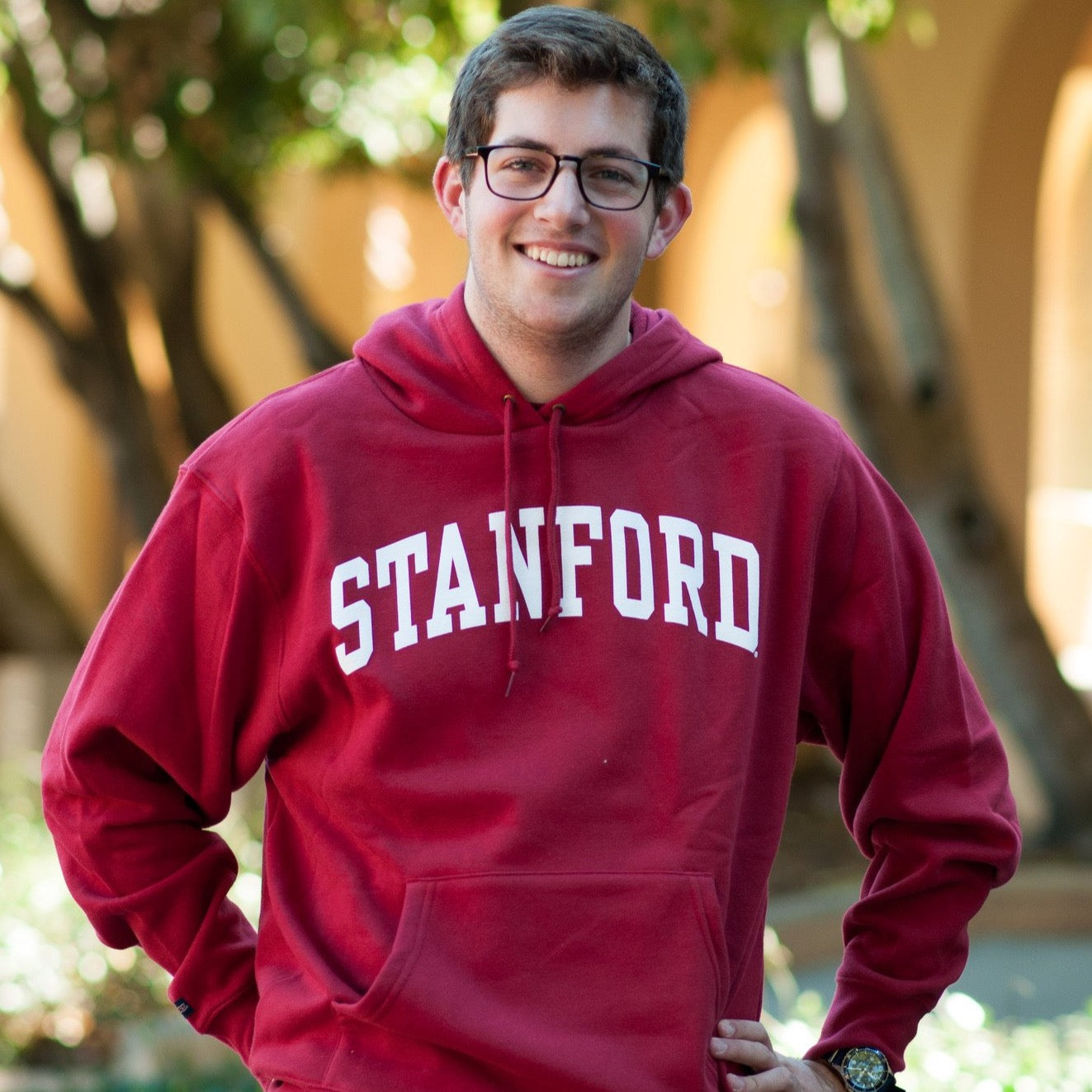 Red discount stanford hoodie